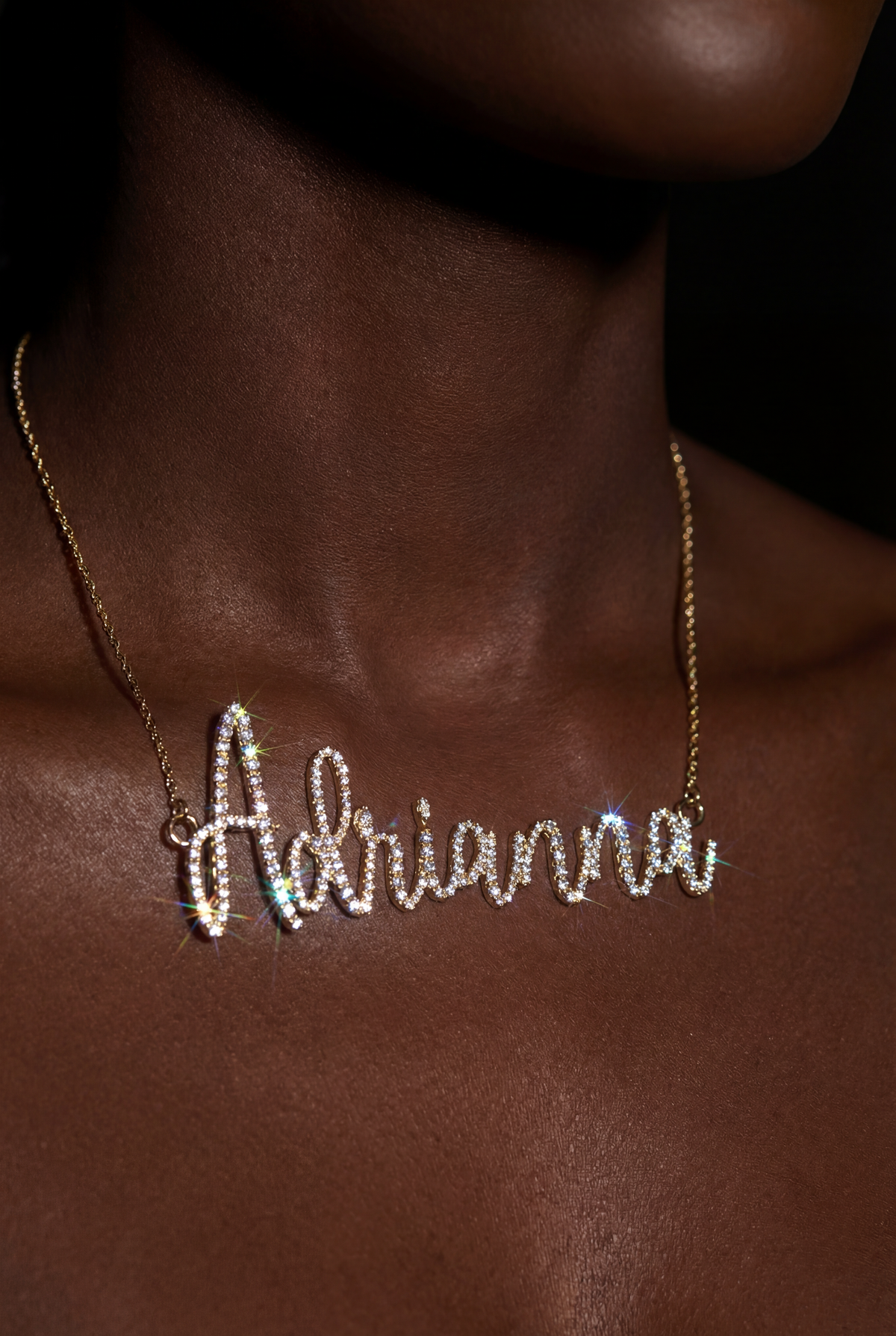 Personalized Diamond Name Pendant in Solid Gold – Luxury Custom Jewelry