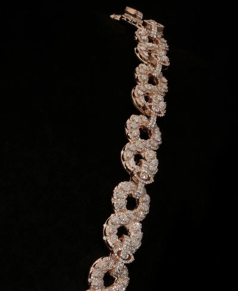 Custom link chain shown full length