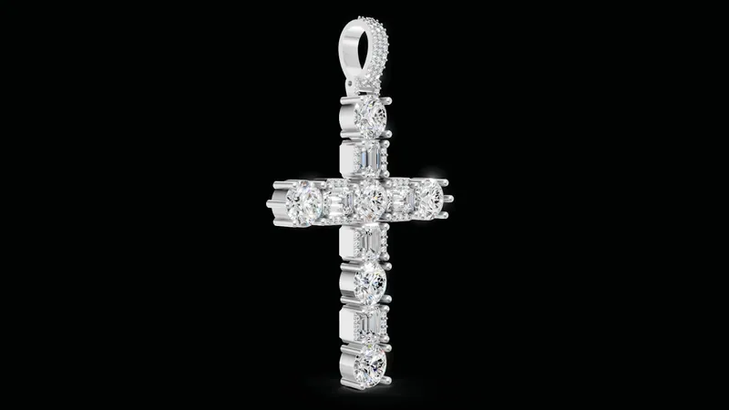Cross pendant, alternate view