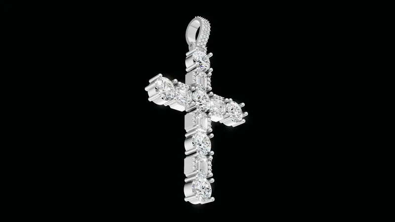 Cross pendant, alternate view