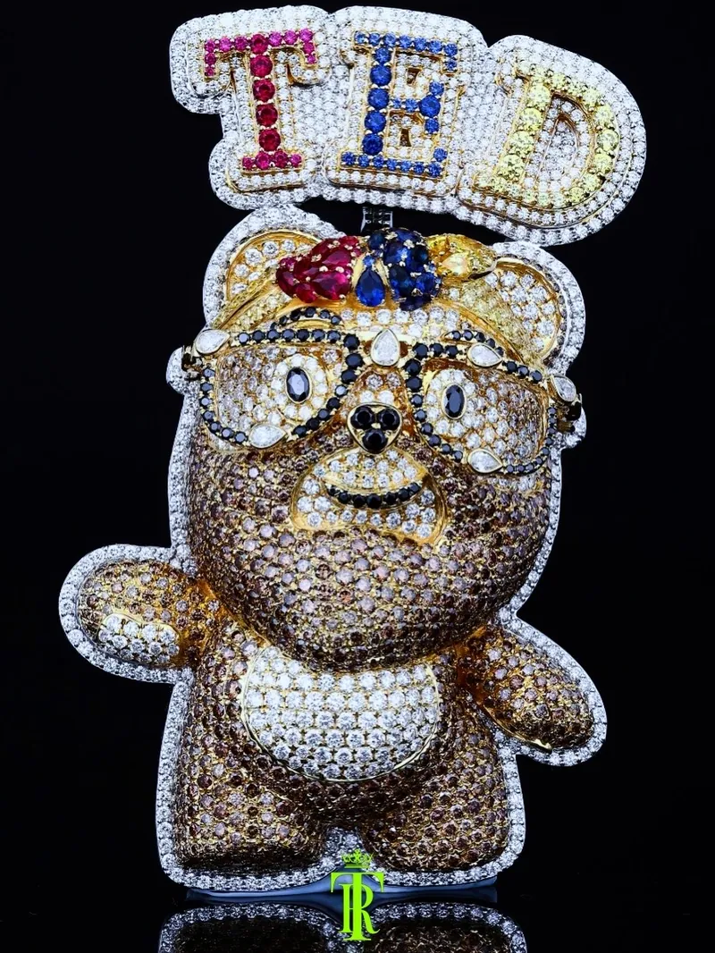 TED bear pendant, alternate view
